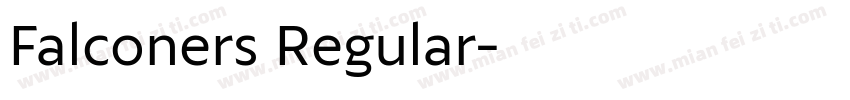 Falconers Regular字体转换
